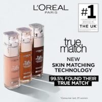 L'Oreal Paris True Match Liquid Foundation, Skincare Infused with Hyaluronic Acid - Image 2
